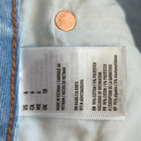 American Eagle Distressed Lighter Wash Mini Jean Skirt Size 6