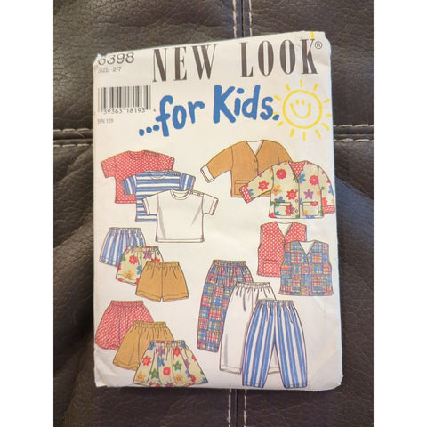 1995 New Look 6398 VTG Sewing Pattern Jacket Vest Lot  6 in 1 Size 2 - 7 UC FF