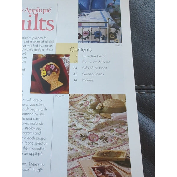 Better Homes and Gardens Easy Applique Quilts Leisure Arts Leaflet #3540 VG+