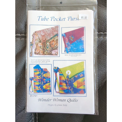 2007 Wonder Woman Quilts Instruction Pack #0701 Tube Pocket Purse 9 x 10½ Kelly