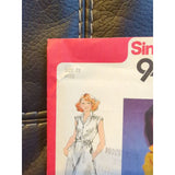 9497 Vintage Simplicity Sewing Pattern Easy Fit Dress Misses Size 12 1980 Cut