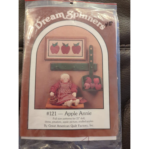 1986 Dream Spinners #121 Apple Annie 22" Doll Clothes/Picture Pattern Read
