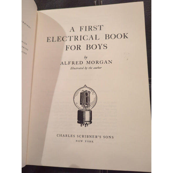 A First Electrical Book for Boys Collectible Science Book 1963 HC DJ Third Ed