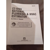 1999 National Plumbing and HVAC Estimator Paperback James A. Thom Craftsman SC