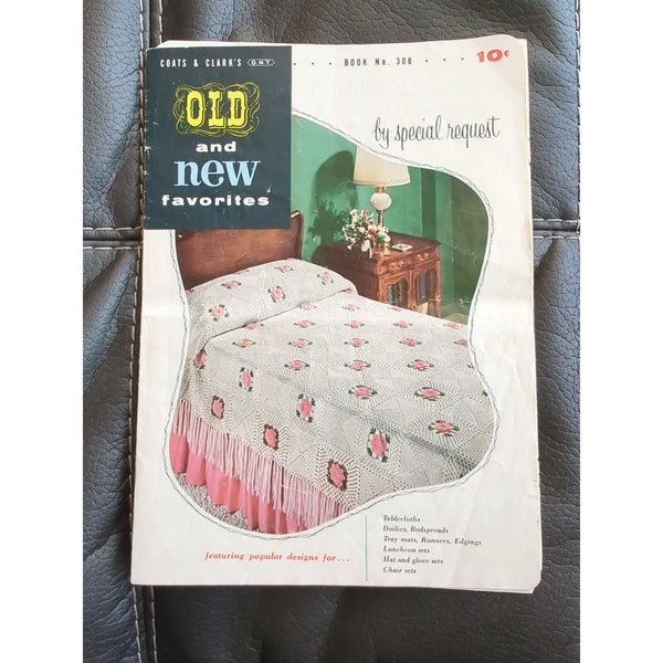 Coats And Clarks Book No 308 Old And New Crochet Booklet 1954 Vintage
