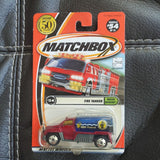 Vintage 2001 Matchbox 50th Anniversary #54 Rescue Rookies Fire Tanker 95246