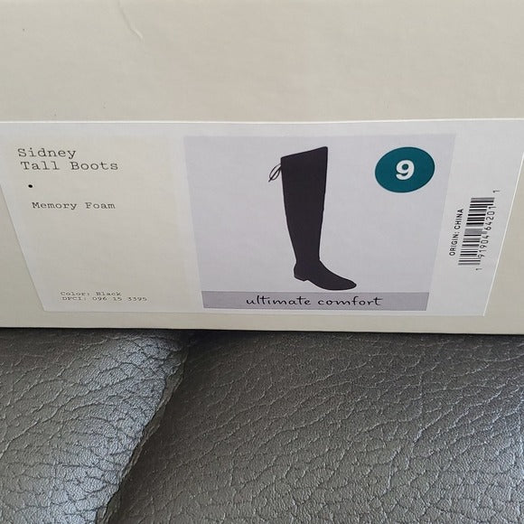 NWT A New Day Soft Black Ultimate Comfort Faux Suede Over The Knee Boots Sidney