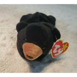 Ty Beanie Baby Blackie The Bear Plush Toy