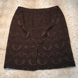 Ann Taylor Black Lace Detailed Pencil Skirt Size 2