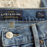 Lucky Brand Mid Rise Distressed Brooke Boyfriend Crop Blue Jeans Size 6