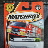 Matchbox 2001 Bucket Fire Truck #56 Rescue Rookies Red Water Dragons 95248 NEW