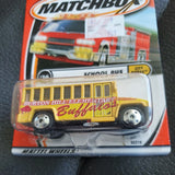 Matchbox #16 School Bus Yellow City Dudes Series 2000 New On Card 92219 Burton