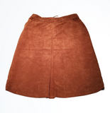 NWT Christopher & Banks Pleated Corduroy Midi Skirt
