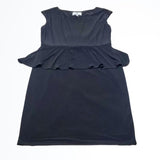 Ronni Nicole Stretchy Peplum Waisted Knee Length Black Sleeveless Dress Size 10