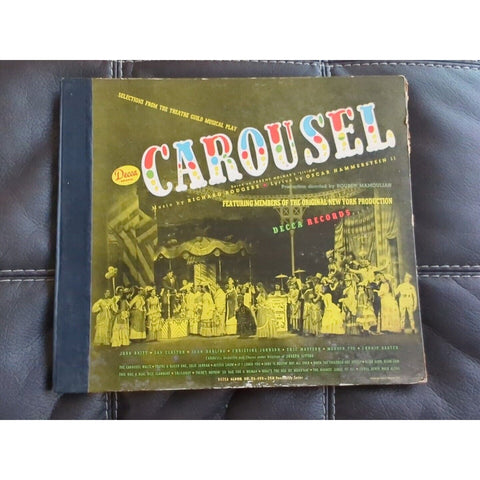 BROADWAY SOUNDTRACK VINYL LP Book CAROUSEL 1949 DECCA RECORDS JOHN RAITT