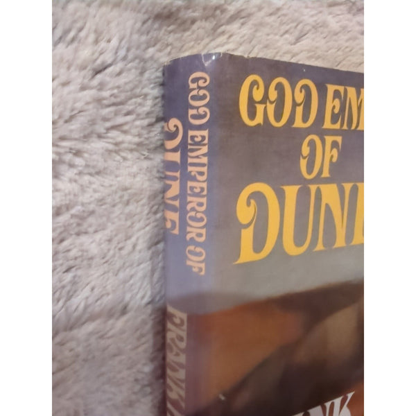 God Emperor Of Dune Book Club Edition Frank Herbert HC DJ Vtg 1981 Gutter L19