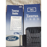 1989 Ford Taurus Owner's Guide Manual Book & Maintenance Guide Case