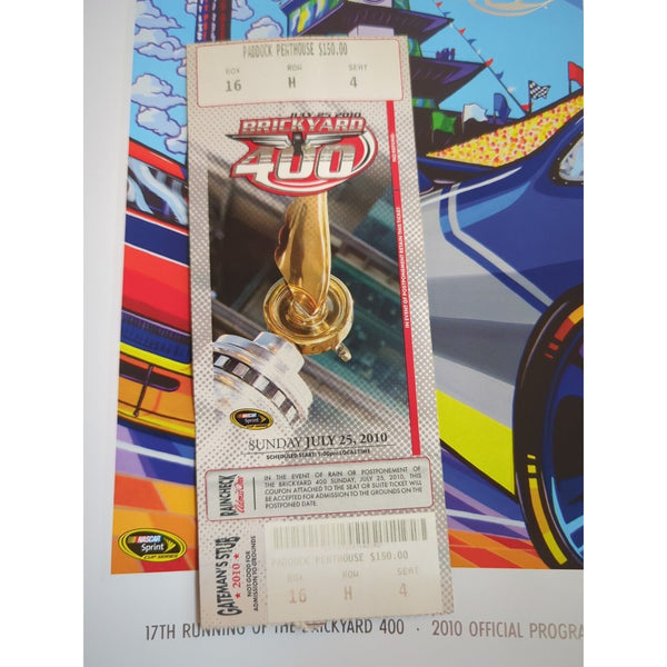 2010 Brickyard 400 Super Weekend Event Program Starting Line News Ticket Set