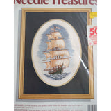 Vtg Needle Treasures The Voyager Ship Counted Cross Stitch Kit  #02656 Complete