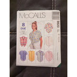 1990s SIZES 12 14 16 BUST 34-38 MCCALLS 8620 MISSES SHIRTS Sewing  Pattern UC FF