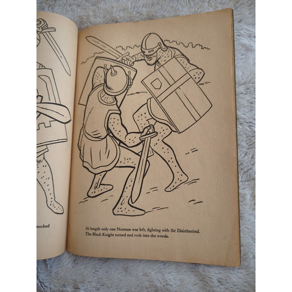 Swiss Family Robinson Coloring Book Of Famous Stories SC Vtg 1960 Bonnie Books