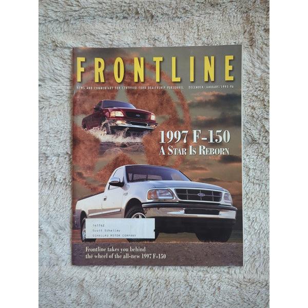 1995-96 FORD Frontline Magazine  Dealer Sales Brochure 1997 F-150 A Star Is Born