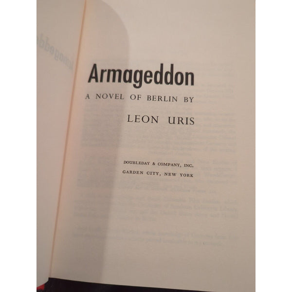 Armageddon : A Novel of Berlin by Leon Uris (1964, Hardcover Dust Jacket)