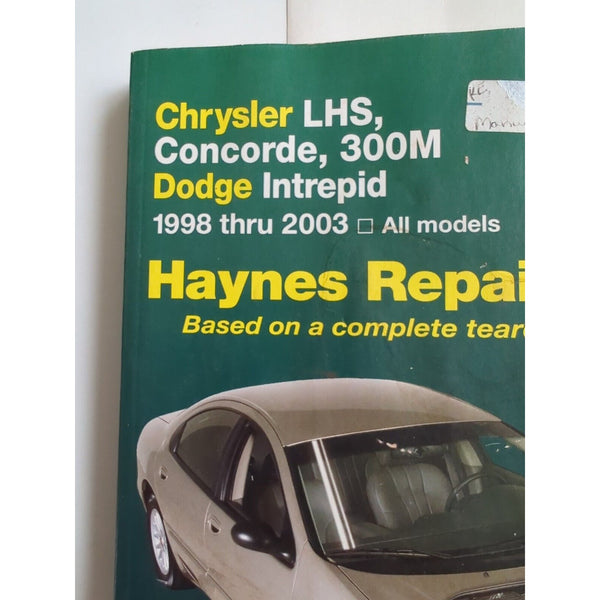 Haynes Repair Manual 25026 For Chrysler 300M, Concorde, Intrepid, & LHS