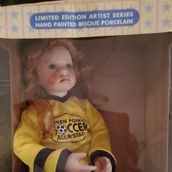 "Hannah Rose", Limited Edition Doll by Donna Rubert 18" Brn Eyes 1998 In Box