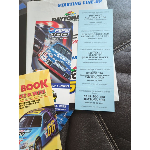 2000 Daytona 500 and Speedweeks Nascar Program 42nd Annual Race Coupons Extra