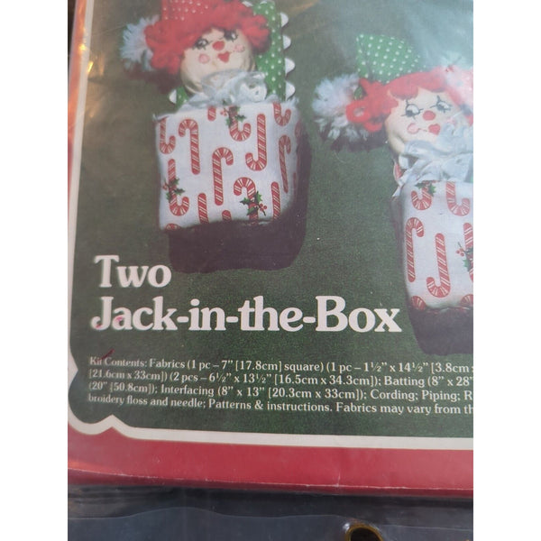 An Ornament Kit by Yours Truly Fabric Two Jack in the Box 1981 Christmas Sewing