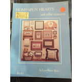 1985 Homespun Hearts and Other Treasures Cross Stitch Pattern Book 1 Amish Dolls