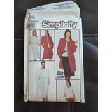 7809 Vintage Simplicity SEWING Pattern Misses Top Skirt Lined Coat UC Size 16-20