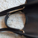 Marc New York Andrew Marc Black Hobo Bag Shoulder Purse 2 n 1 Dual Handle Medium