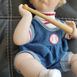 "Mikey's out" Porcelain Gustave Wolff Wimbledon Collection Doll See Pictures