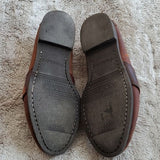 Vintage Eastland Men's Brown Leather Penny Loafer Slip On Dress Shoes Size 9