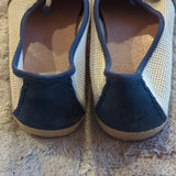 UGG Catrin Women Size 9.5 Espadrilles Flats Suede Slipon Shoes Navy Blue Beige