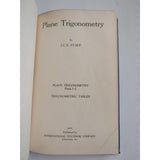 Plane Trigonometry ICS Staff Tables International Textbook Company Book #319C