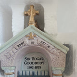 2002 Lemax Spooky Town Halloween Tomb of Sir Edgar Goodbody #24766A