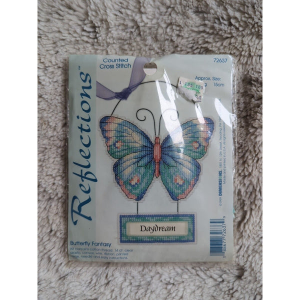 Dimensions Cross Stitch Kit Butterfly Fantasy 72637 Daydream 6" Plastic Canvas