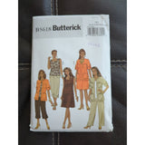 B5618 Sewing Pattern Misses Jacket Dress Pants Plus Sizes 22W-28W Butterick 5618
