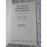 700 SCIENCE EXPERIMENTS FOR EVERYONE Revised and Enlarged Edition 2nd Print 1962