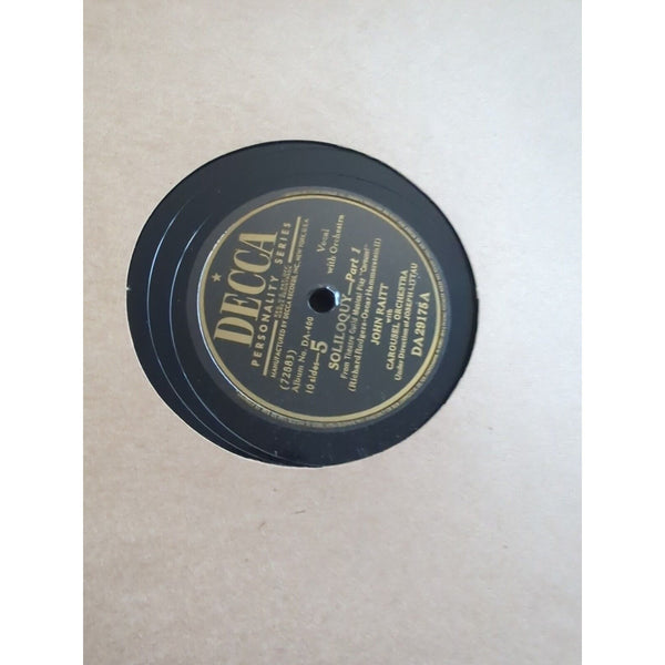 BROADWAY SOUNDTRACK VINYL LP Book CAROUSEL 1949 DECCA RECORDS JOHN RAITT