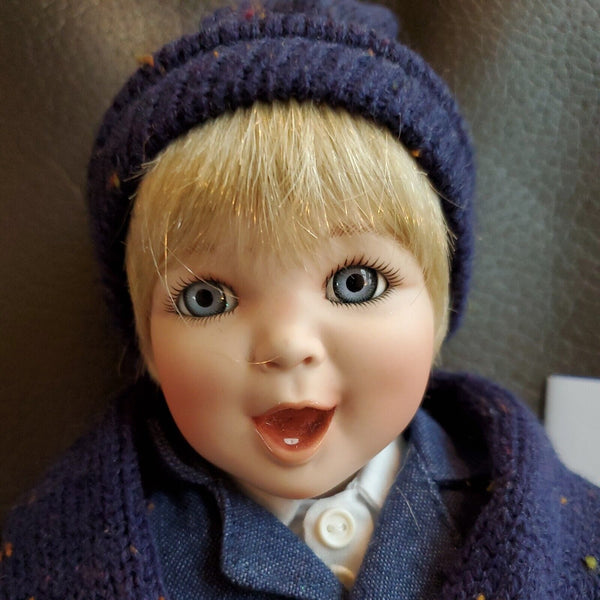 Ashton Drake Winston Porcelain Doll Share Christmas Joy Collection Mary Tretter