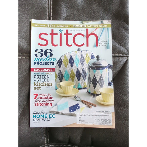 36 Modern Projects Free Motion Stitching Fall 2014 INTERWEAVE STITCH Magazine