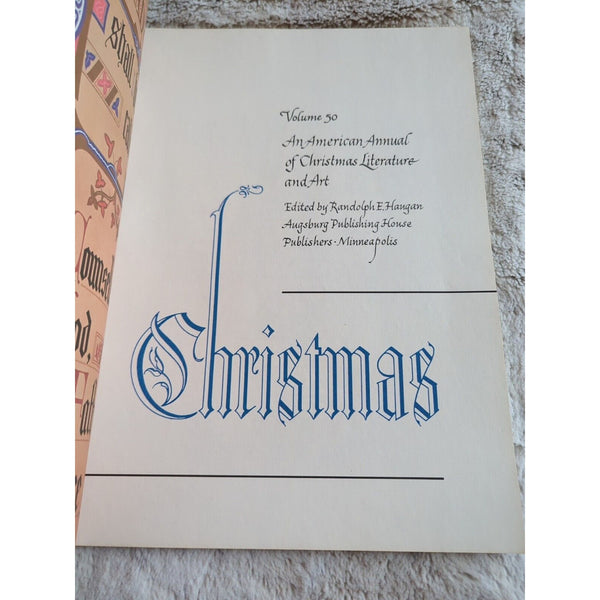 1980 An American Annual of Christmas Literature and Art Randolph E Haugan Vtg