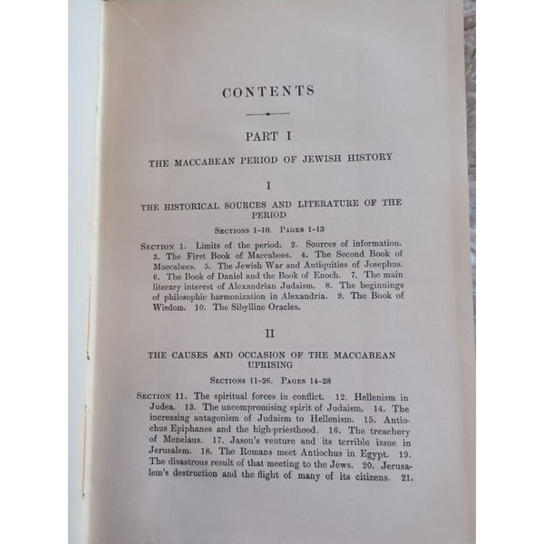 A History of the Jewish People Maccabean And Roman Period 1900 Riggs HC Map Vtg