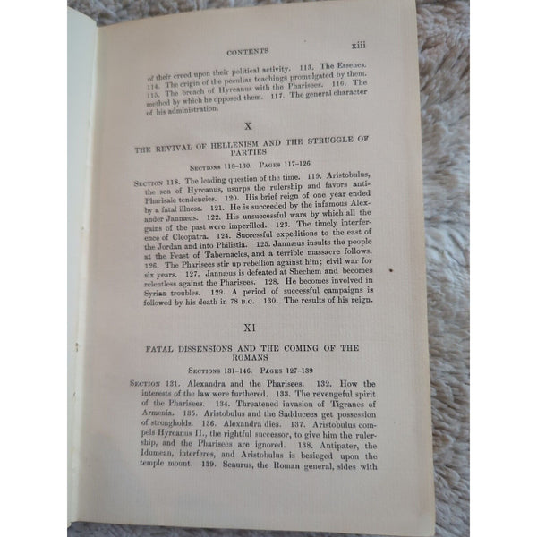 A History of the Jewish People Maccabean And Roman Period 1900 Riggs HC Map Vtg