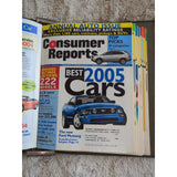 2005 CONSUMER REPORTS Magazine Monthly Jan-Dec Address Labels - In Green Binder