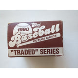 1990 Topps Complete Set “Traded” Series Baseball Picture Cards #1T Thru 132T